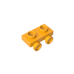 GOBRICKS GDS-90192 Bracket 1 x 2 with lower bump on one side - YWOBB
