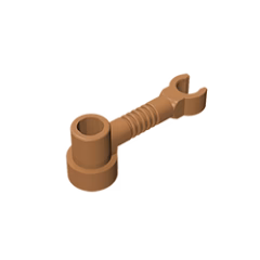 GOBRICKS GDS-1297 Bar 1 x 3 with Clip and Stud Receptacle - YWOBB