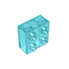 GOBRICKS GDS-1117 Modified 1 x 2 x 1 2/3 with Studs on Side - YWOBB