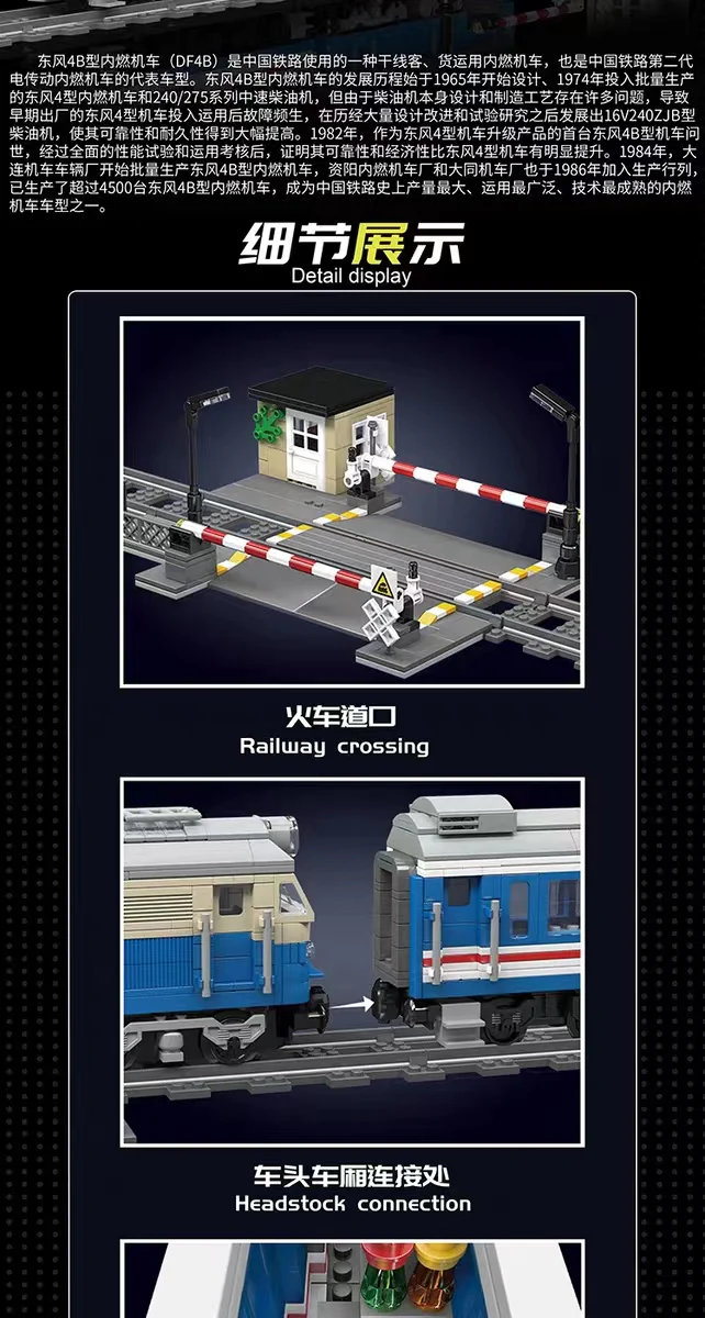 Mould King 12022  World Railway DF4B Diesel Locomotive - YWOBB