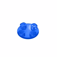 GOBRICKS GDS-608  Round 2 x 2 with Rounded Bottom - YWOBB