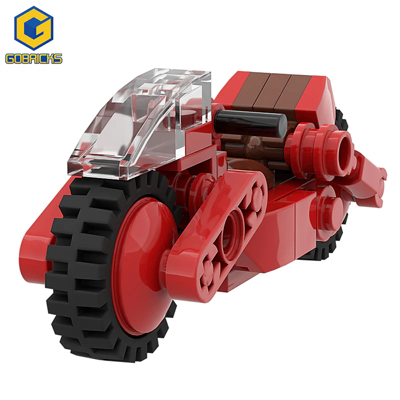 GOBRICKS MOC A0163Y02 X hidden motorcycle - YWOBB