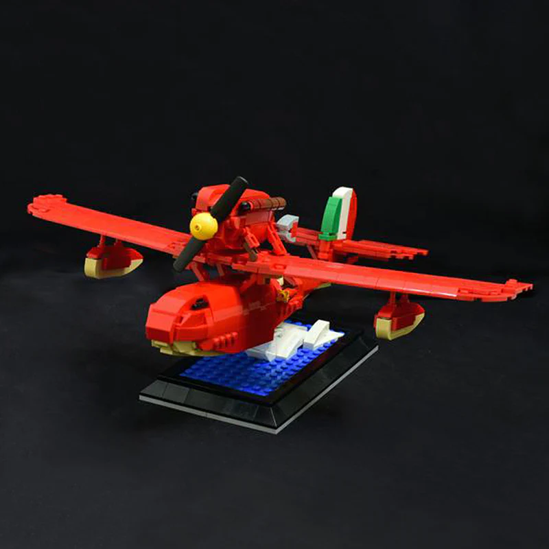 GOBRICKS MOC 116736 Porco Rosso Savoia S21 - YWOBB