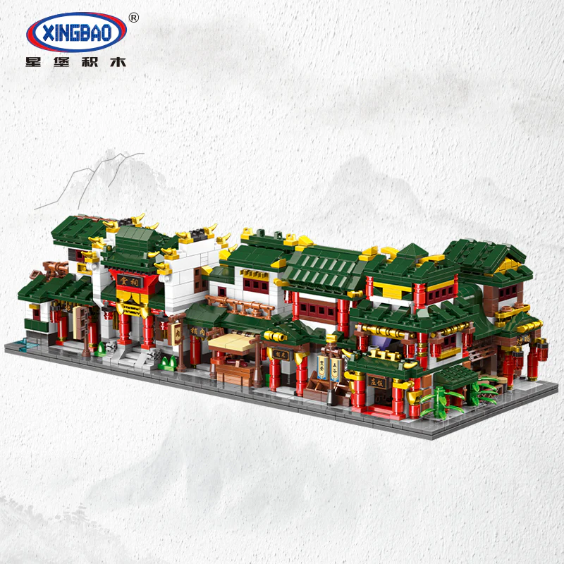 XINGBAO XB-01103 Chinese Town 6 in 1 Ancient Architecture Streetscape - YWOBB