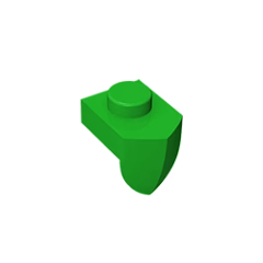 GOBRICKS GDS-869 Modified 1 x 1 with Tooth Vertical - YWOBB