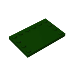 GOBRICKS GDS-757  Modified 4 x 6 with Studs on Edges - YWOBB