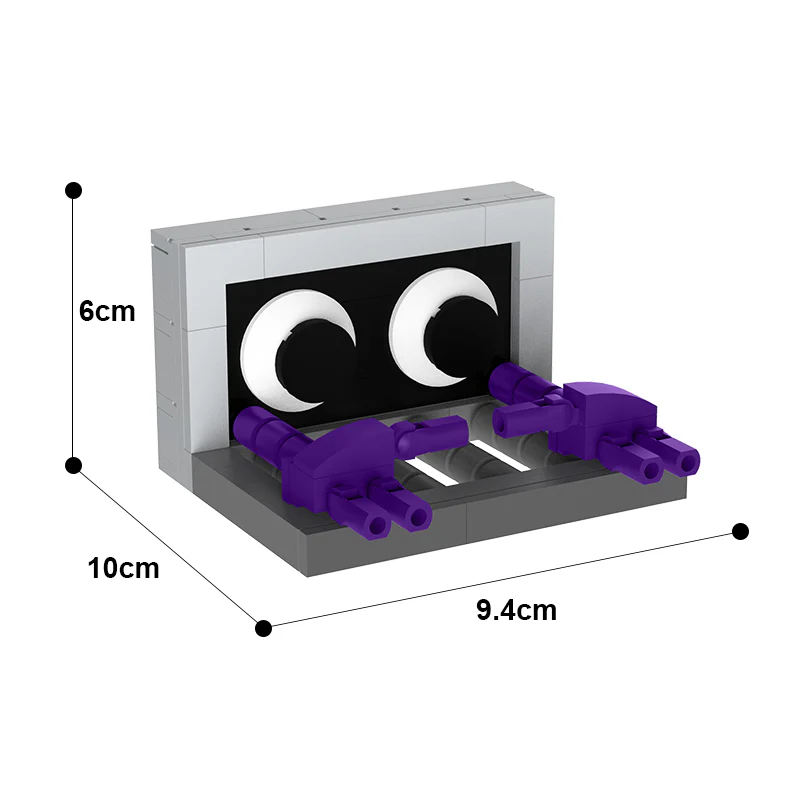 GOBRICKS MOC A0056 Rainbow Friends-Purple - YWOBB