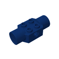 GOBRICKS GDS-1090 Brick Modified 2 x 2 with Pin Holes and 2 Rotation Joint Sockets - YWOBB