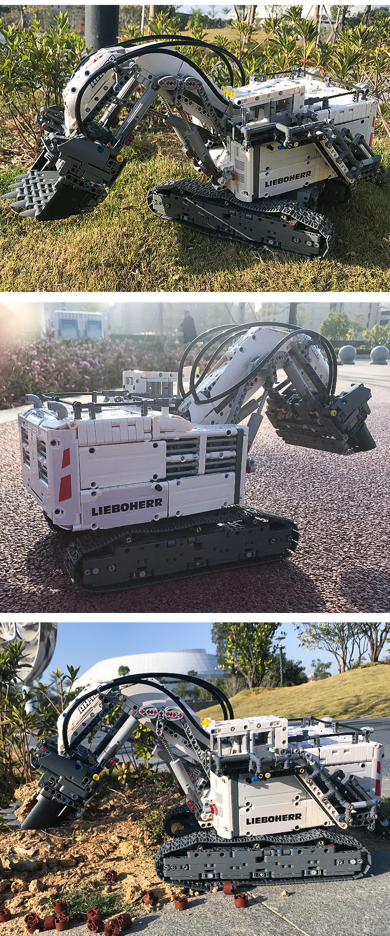 Mould King 13130 RC Liebherr Terex RH400 Mining Excavator - YWOBB