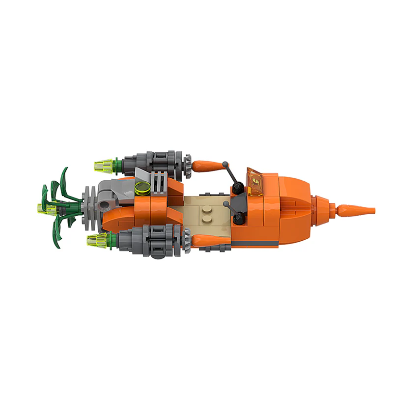 GOBRICKS MOC A0161Y02 moon bunny ride - YWOBB