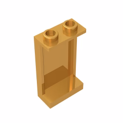 GOBRICKS GDS-781 Panel 1 x 2 x 3 with Side Supports - Hollow Studs - YWOBB