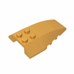 GOBRICKS GDS-898 Wedge 6 x 4 Triple Curved - YWOBB