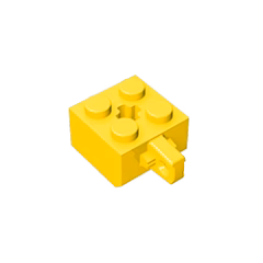 GOBRICKS GDS-1082 Hinge Brick 2 x 2 Locking with 1 Finger Vertical - YWOBB