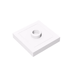 GOBRICKS GDS-805  Modified 2 x 2 with Groove and 1 Stud in Center - YWOBB