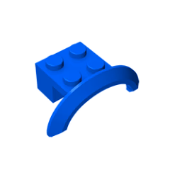 GOBRICKS GDS-1319 Mudguard 4 x 2 1/2 x 1 with Arch Round - YWOBB