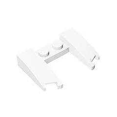 GOBRICKS GDS-1265 Wedge 3 x 4 x 2/3 Curved with Cutout - YWOBB