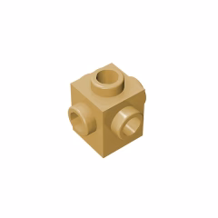 GOBRICKS GDS-650  Modified 1 x 1 with Studs on 4 Sides - YWOBB