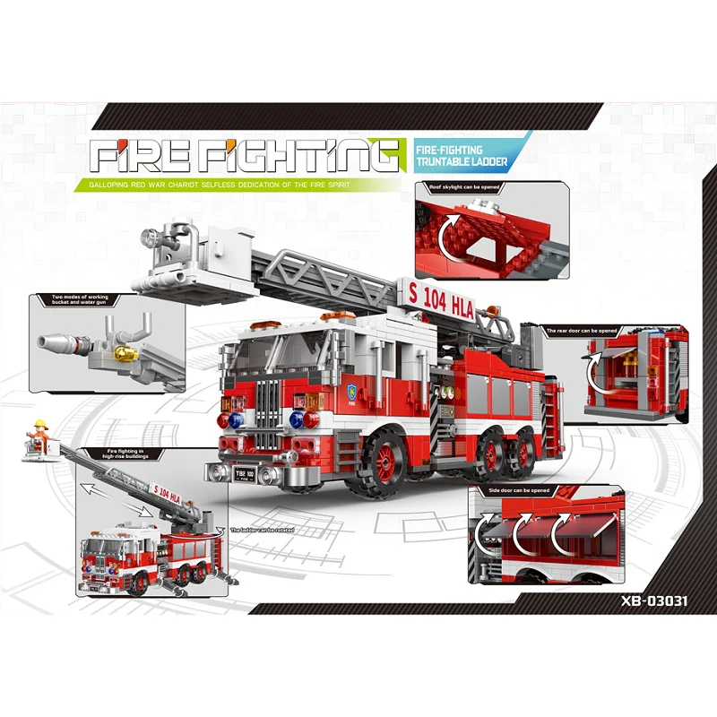 XINGBAO XB-03031 The Aerial Ladder Fire Truck - YWOBB