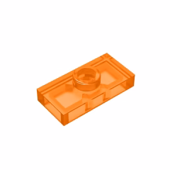 GOBRICKS GDS-803  Modified 1 x 2 with 1 Stud with Groove and Bottom Stud Holder - YWOBB