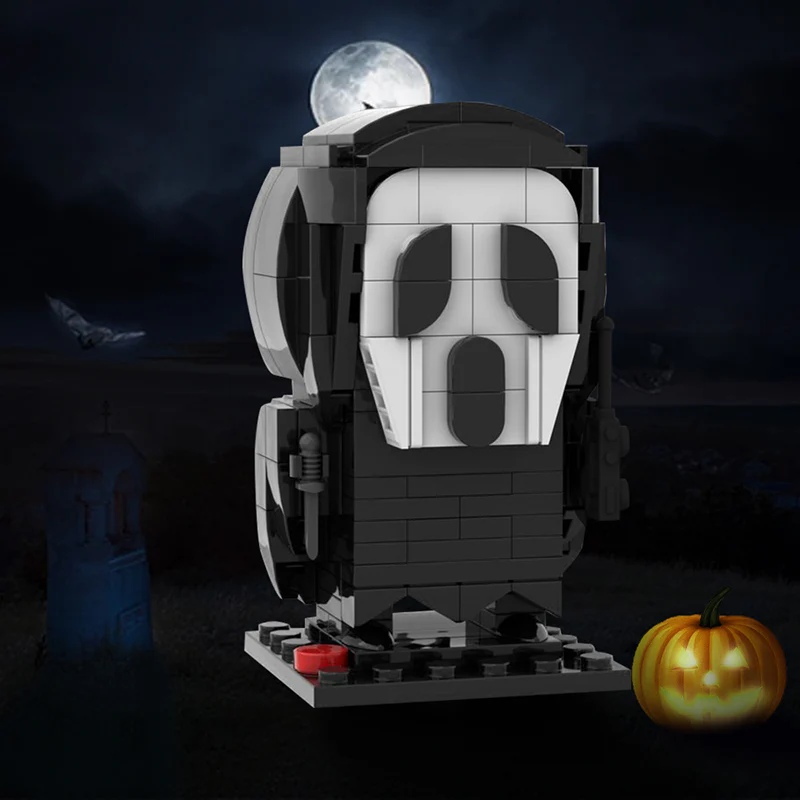 GOBRICKS MOC 54586 Scream Movie Mask Halloween Brickheadz - YWOBB