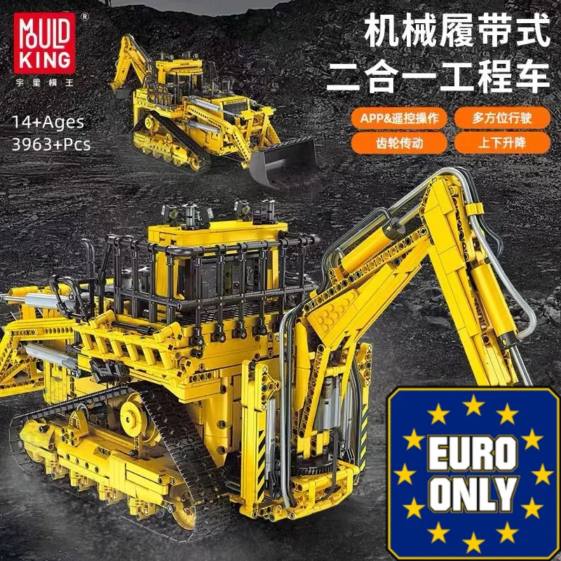 Mould King 17023 RC Pneumatic Bulldozer OVP EU Warehouse Version - YWOBB