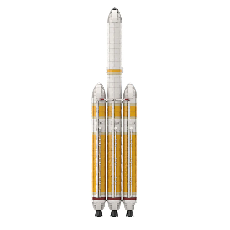 GOBRICKS MOC 101254 Delta IV Heavy with Parker Solar Probe [Saturn V scale] - YWOBB