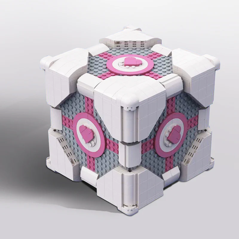 GOBRICKS MOC 133284 The Weighted Companion Cube - YWOBB