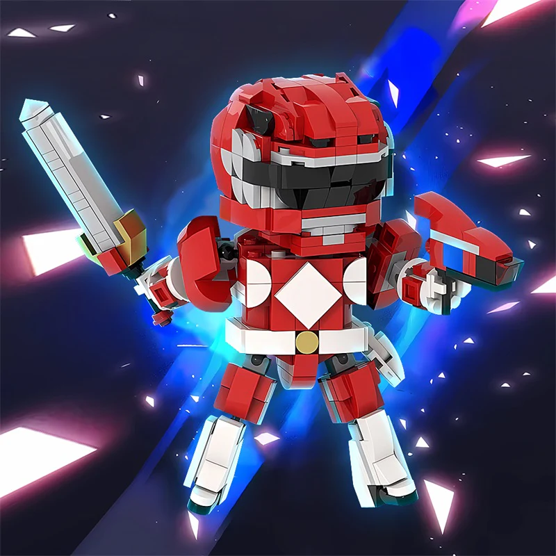 GOBRICKS MOC 165490 SD RED RANGER - YWOBB