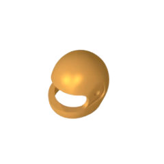 GOBRICKS GDS-2067 Minifigure Headgear Helmet Motorcycle - YWOBB