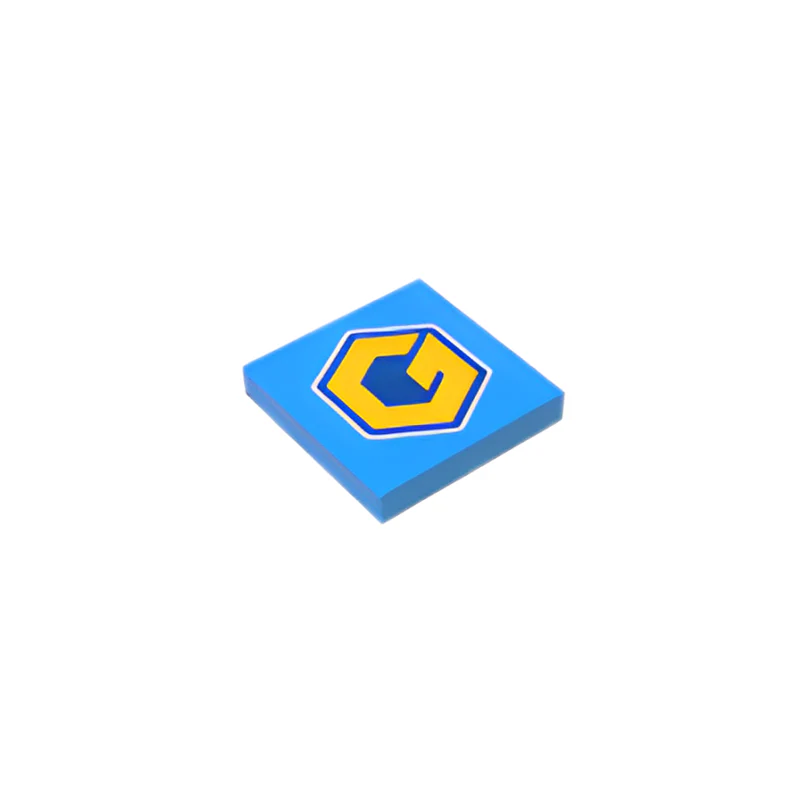 GOBRICKS GDS-561-DE1611 Tile 2 x 2 printed - YWOBB