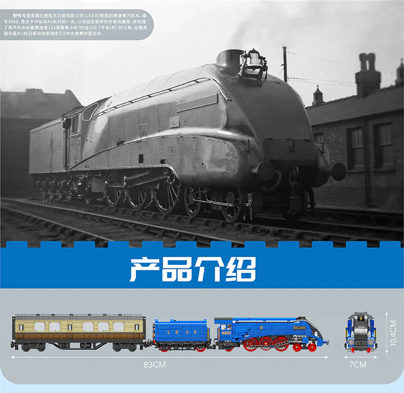Mould King 12006 RC Class A4 Pacifics Mallard - YWOBB