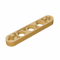 GOBRICKS GDS-691 Liftarm Thin 1 x 5 - Axle Holes - YWOBB