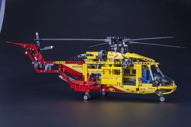 DECOOL 3357 Rescue Helicopter 2 In 1 Transformable - YWOBB