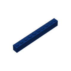 GOBRICKS GDS-537 Brick 1 x 10 - YWOBB