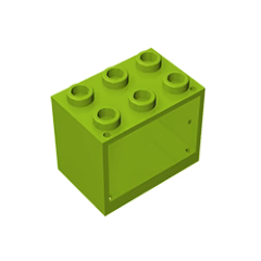GOBRICKS GDS-1299 Cupboard 2 x 3 x 2 - Hollow Studs - YWOBB