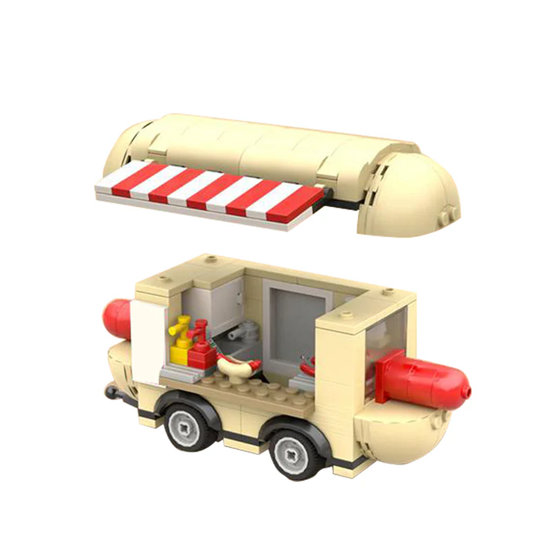 GOBRICKS MOC 121493 Hotdog Trailer - YWOBB