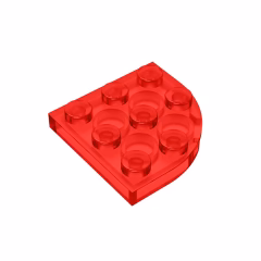 GOBRICKS GDS-570 Round Corner 3 x 3 - YWOBB