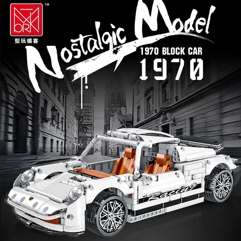 Mork 023013 Nostalgic Model 1970 Block Car - YWOBB