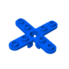 GOBRICKS GDS-1185 Propeller 4 Blade 5 Diameter with Rounded Ends and Open Hub - YWOBB