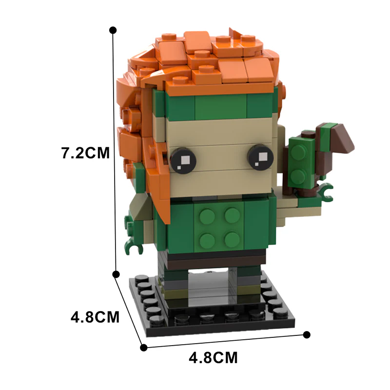 GOBRICKS MOC 116276 VALORANT Skye Brickheadz - YWOBB