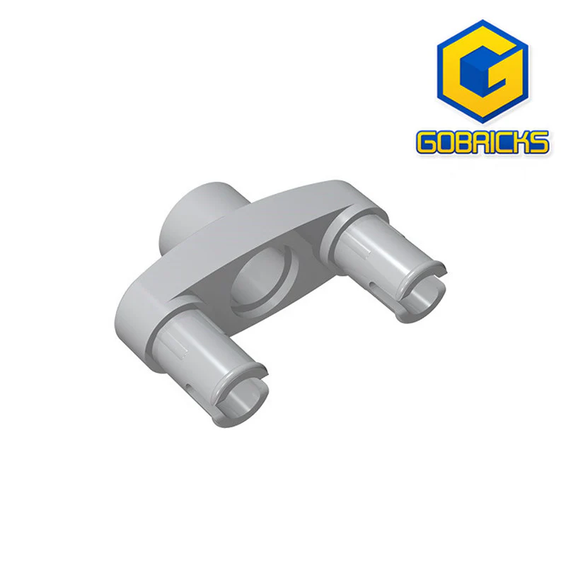 GOBRICKS GDS-1035 Pin Connector 3L with 2 Pins and Center Hole - YWOBB