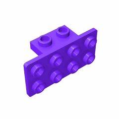GOBRICKS GDS-639 Bracket 1 x 2 - 2 x 4 - YWOBB