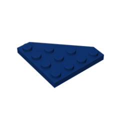 GOBRICKS GDS-554  Plate 4 x 4 Cut Corner - YWOBB