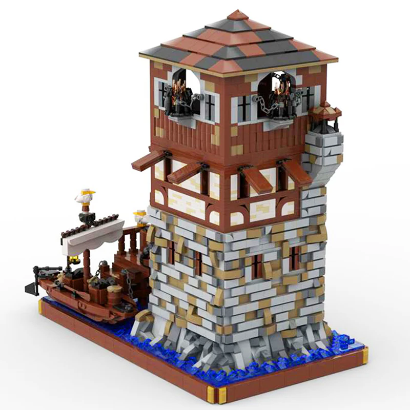 GOBRICKS MOC 126224 Medieval lighthouse - YWOBB