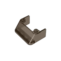 GOBRICKS GDS-1487 Windscreen 3 x 4 x 1 1/3 with 2 Studs on Top - YWOBB