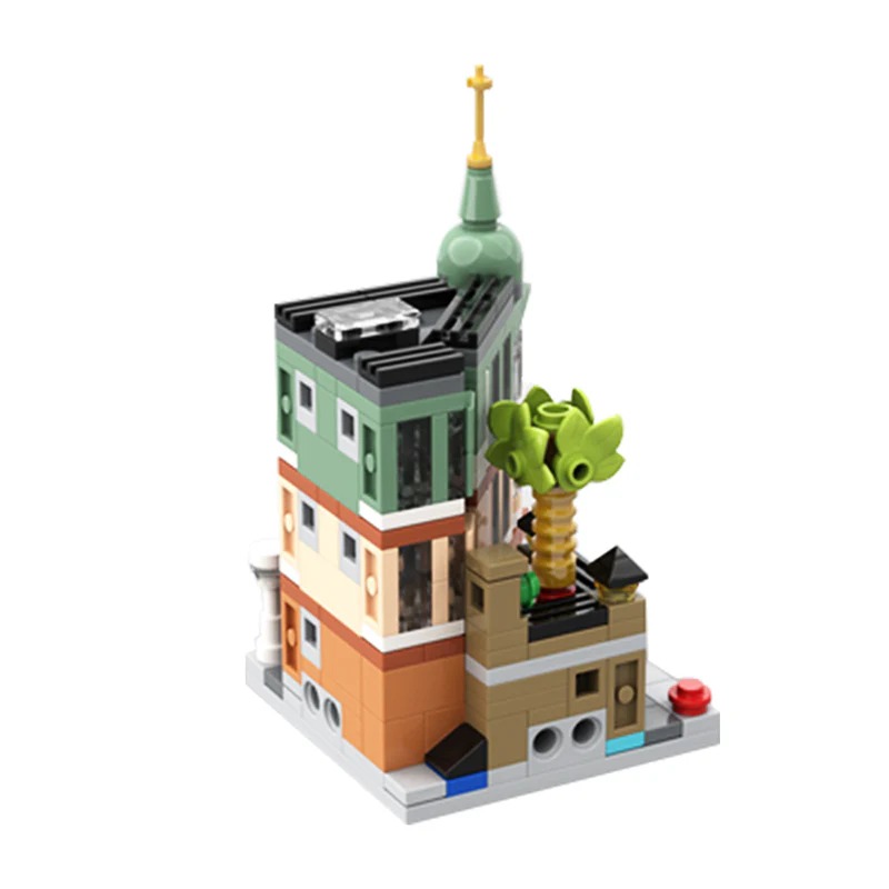 GOBRICKS MOC 99857 Mini Modular 10297 Boutique Hotel - YWOBB