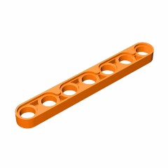 GOBRICKS GDS-695 Liftarm Thin 1 x 7 - YWOBB