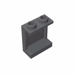GOBRICKS GDS-785 Panel 1 x 2 x 2 with Side Supports - Hollow Studs - YWOBB