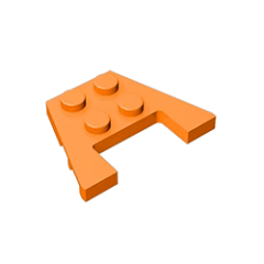 GOBRICKS GDS-725  Plate 3 x 4 with Stud Notches - YWOBB
