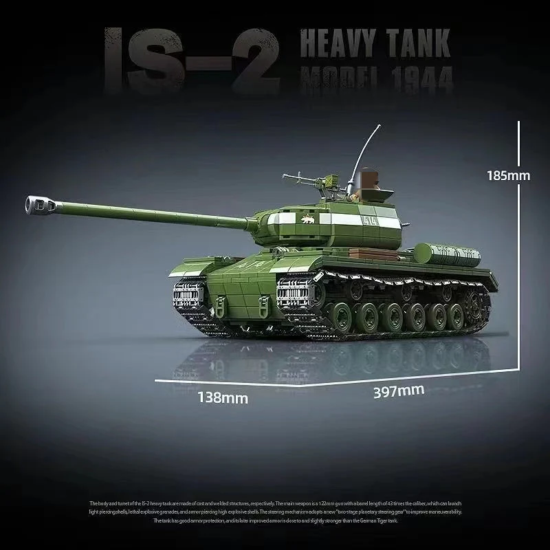 Quan Guan 100249 WWII IS-2 Heavy Tank Model 1944 - YWOBB